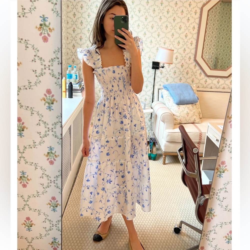 Hill House Home Blue Botanical Ellie Nap Dress
